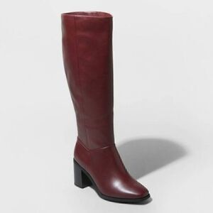 Women's Joy Tall Block Heeled Boots - A New Day